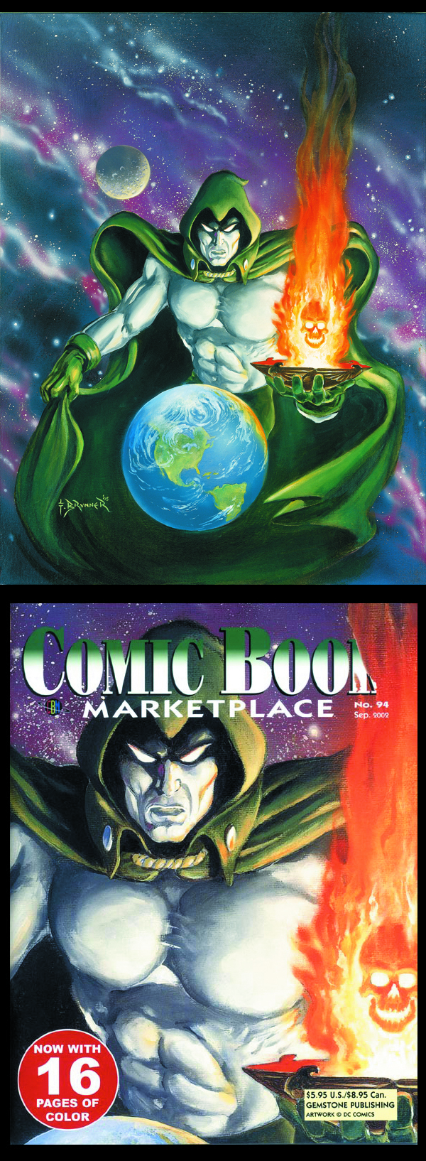 Image: Comic Book Marketplace #94 Spectre cover by Frank Brunner