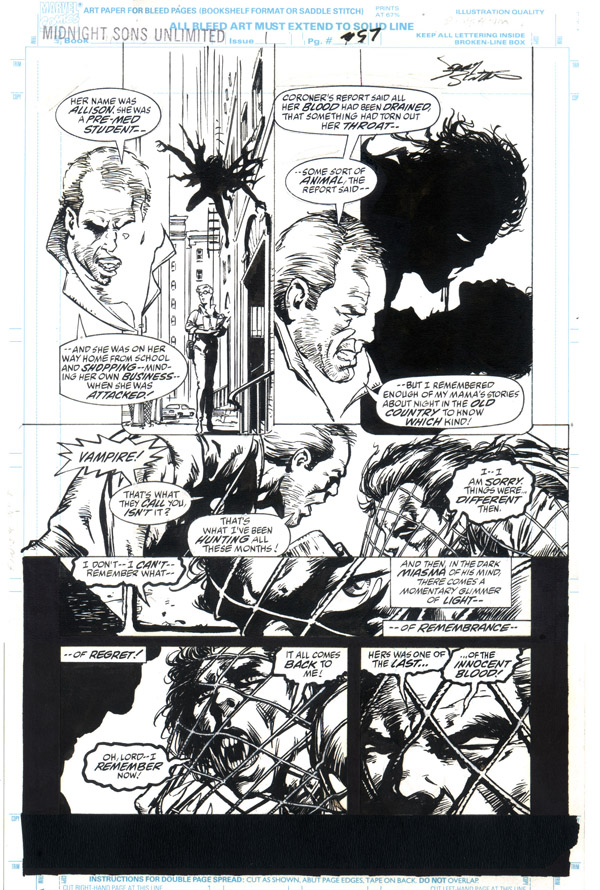Image: Midnight Sons Unlimited #1 page 57 Art by Jerry Bingham