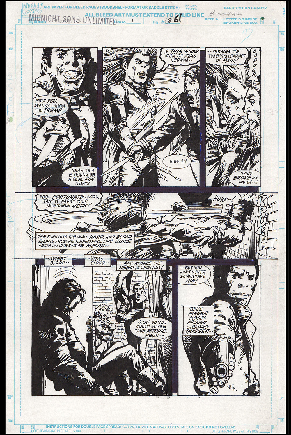 Image: Midnight Sons Unlimited #1 page 61 Art by Jerry Bingham