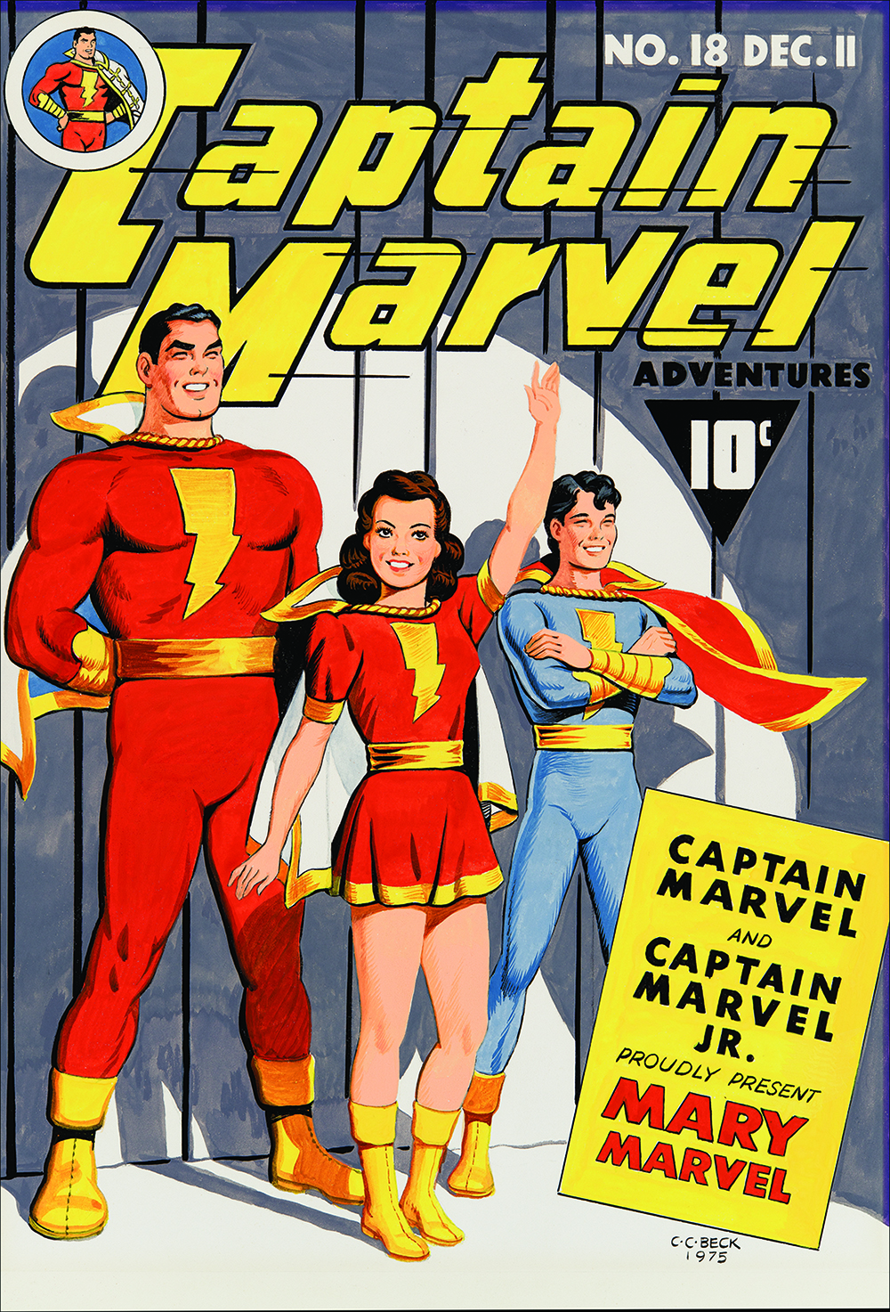 Image: Captain Marvel Adventures #18 Re-creation by C.C. Beck