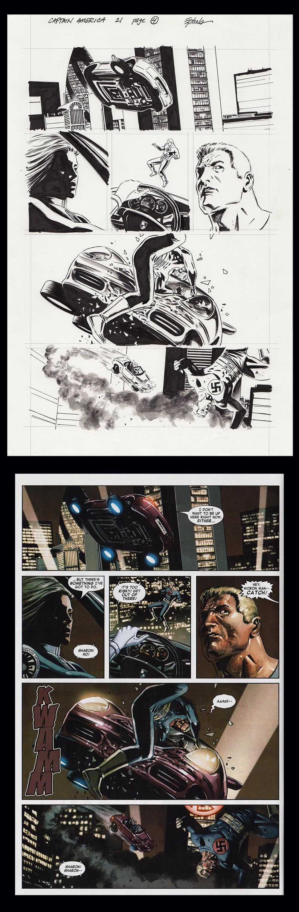 Image: Captain America Vol 5 #21 page 4 art by Steve Epting
