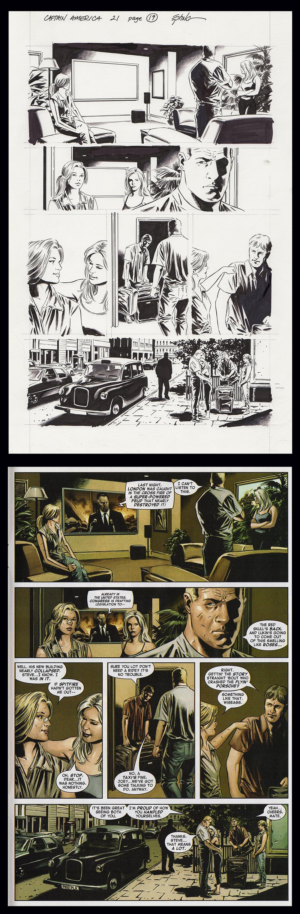 Image: Captain America #21 page 19 art by Steve Epting