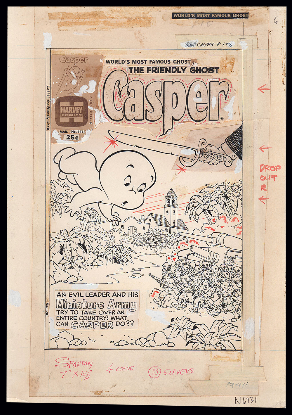 Image: Casper the Friendly Ghost #178 Cover Art by Ernie Colon
