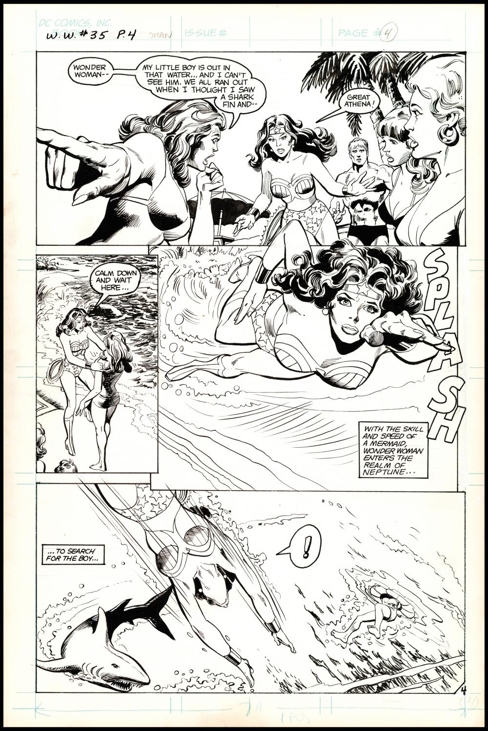 Image: Wonder Woman The Secret of the Magic Tiara book and record set #35 art by Rich Buckler