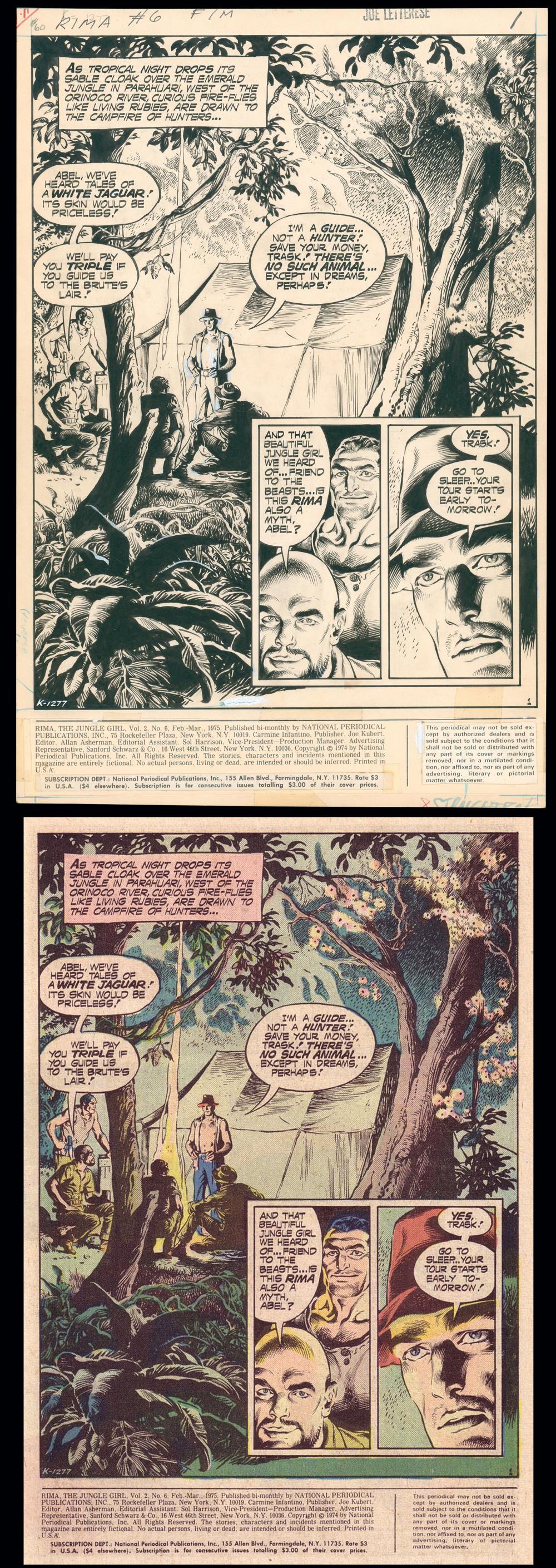 Image: Rima the Jungle Girl #6 Title page art by Nestor Redondo