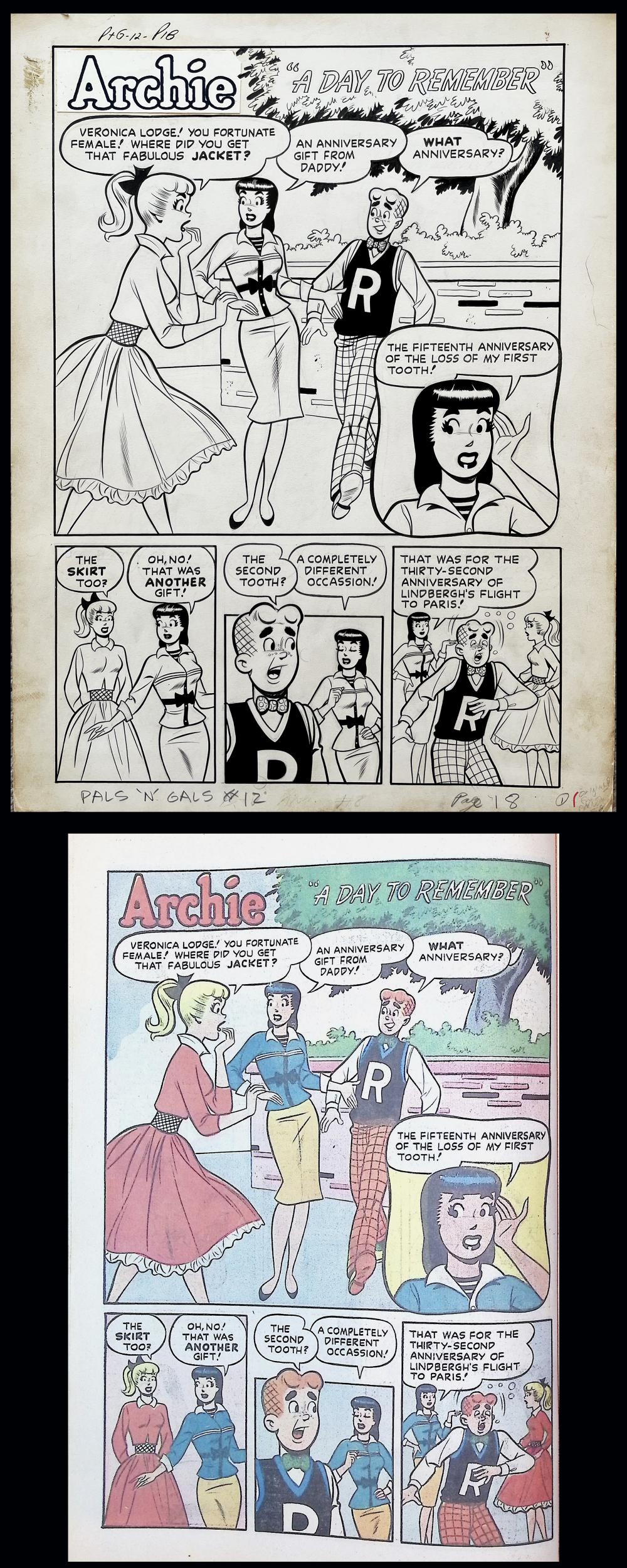 Image: Archie's Pals N Gals #12 title splash art