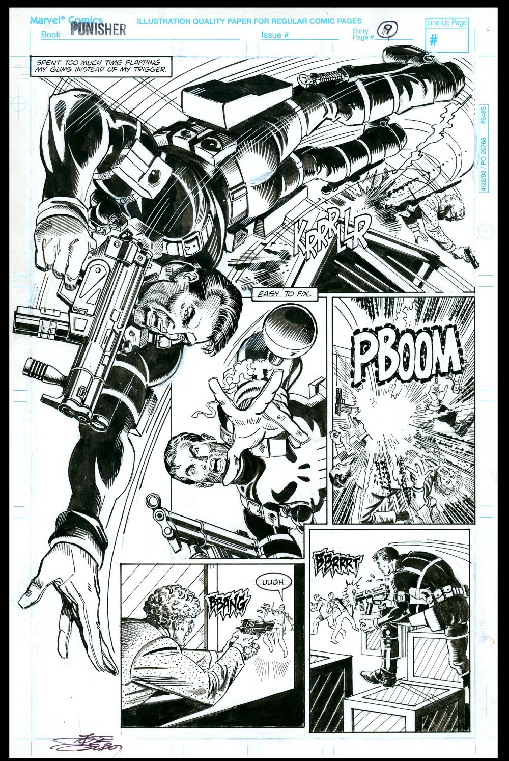 Image: Punisher art by Jose Delbo