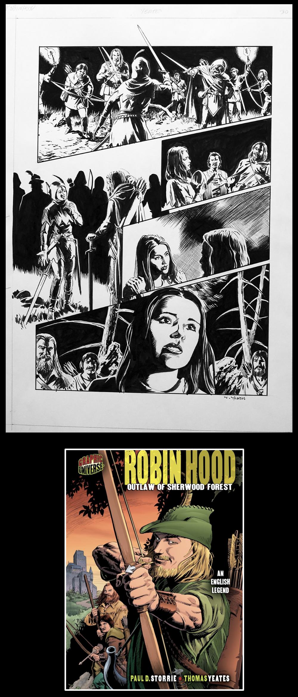 Image: Robin Hood Outlaw of Sherwood Forest art by Thomas Yeates