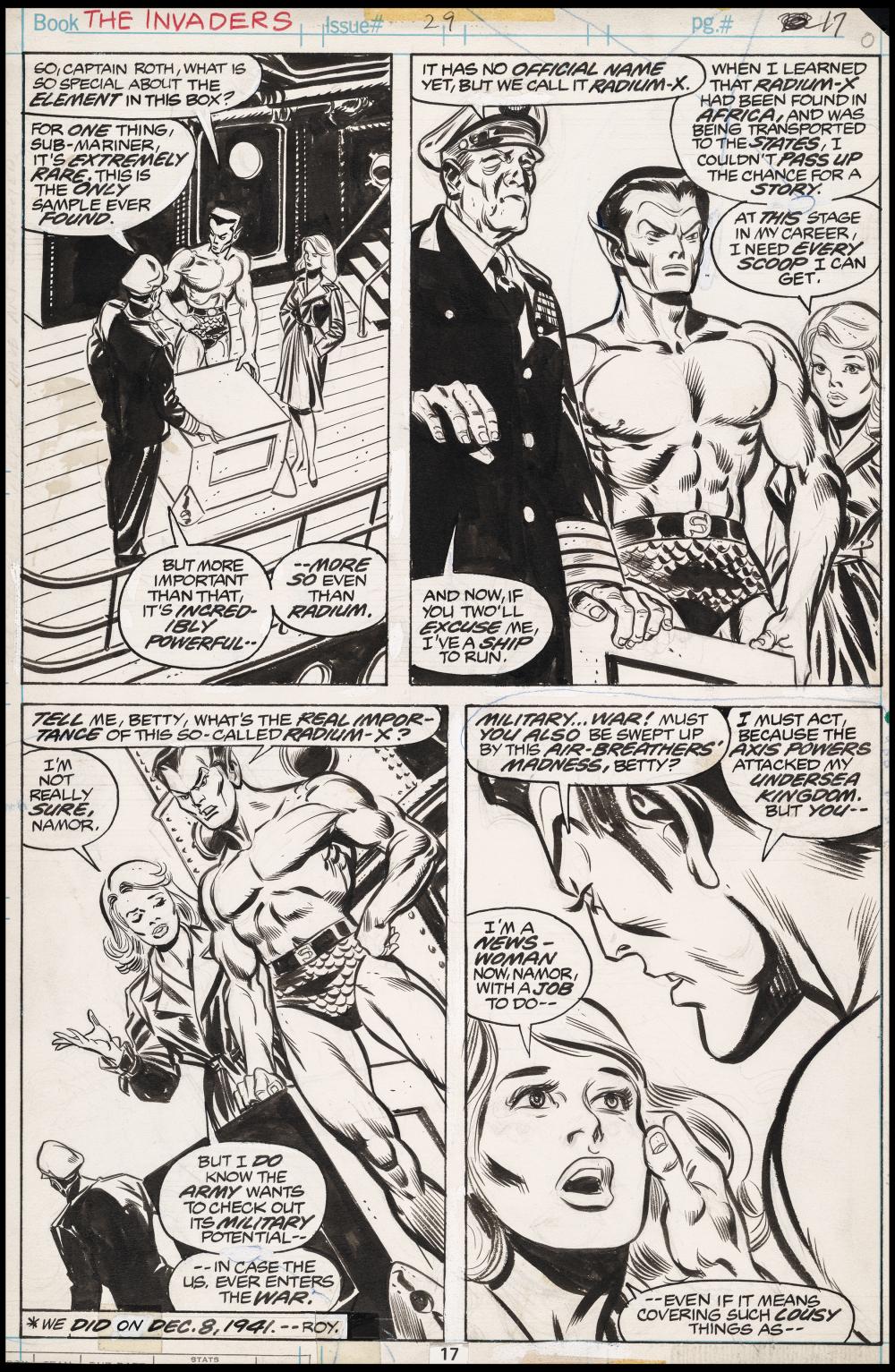 Image: Invaders #29 artwork by Alan Kupperberg