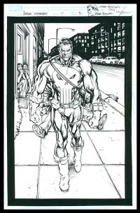 Punisher: Nightmare #1 Title Splash art by Mark Texeira