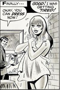 Men Magazine Pussycat art by Jim Mooney