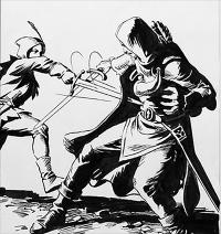 Robin Hood Outlaw of Sherwood Forest art by Thomas Yeates