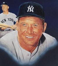 Mickey Mantle Signed Lithograph by Christopher Paluso