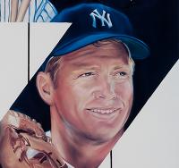 Mickey Mantle Yankee #7 Signed LE Lithograph